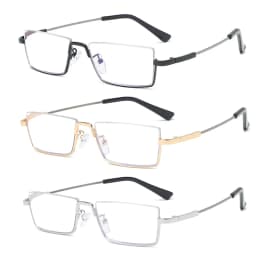 CLLOIO New Trend Multifocal Business Reading Glasses Men Memory Titanium Half frame Anti Blue Ray Progressive Glasses for Women