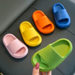 Children's Slippers Summer Indoor Non-slip Soft Bottom Thickened Boys and Girls Home Baby Bathroom Cool Slippers for Children