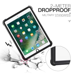 IP68 Waterproof Case Cover for Apple iPad 9.7 Air 3 Pro 10.5 with Screen Protector Water Resistant Kickstand Case with Strap
