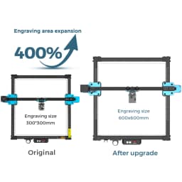 400x420mm 600x600mm Engraving Area Expansion Kit For Laser Engraving Machine Upgrade TTS-25 TTS-55 TTS-10 CNC Wood Engraver