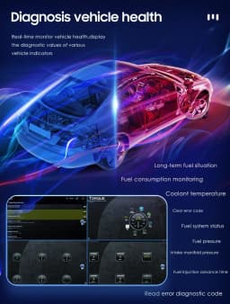 Car Monitor PJ-908 Bluetooth OBD2 Scanner Torque Pro for Hizpo Brand Store Stereo Navigation Autoradio Head Unit Audio Video