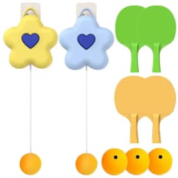 Table Tennis Trainer For Kids Hanging Pingpong Balls Training Device Portable Table Tennis Exerciser Self Workout Set For Kids