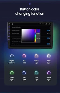 Hizpo 9'' Android 14 8+128G Car Radio Stereo For Fiat 500 With GPS Navigation Steering Wheel Control Multimedia Carplay& Auto BT
