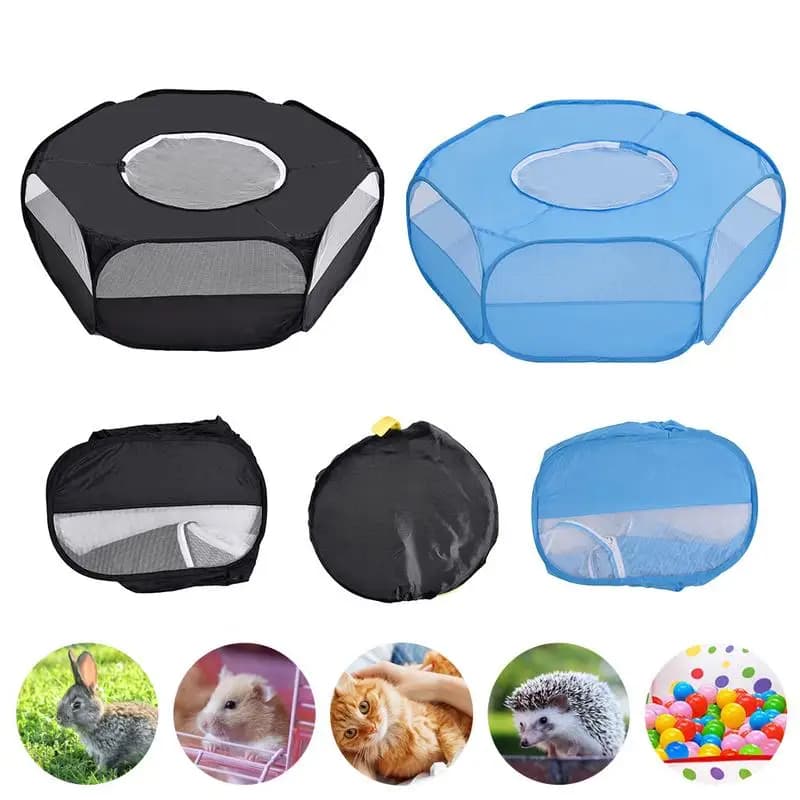 Portable Pet Tent Breathable Pet Cage Tent Small Animal Play Pen Indoor For Bunny/ Ferret/ Chinchilla/ Cat
