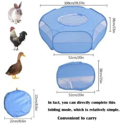Portable Pet Tent Breathable Pet Cage Tent Small Animal Play Pen Indoor For Bunny/ Ferret/ Chinchilla/ Cat