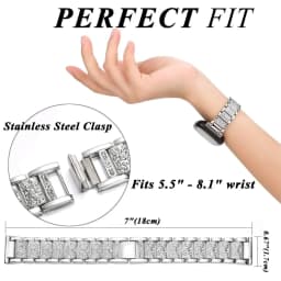 Diamond strap for Samsung Galaxy Watch 4/Classic/5/pro/Active 2 40mm 44mm Metal 20mm 22mm link Bracelet huawei gt 2e-3-pro band