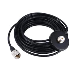 Mini UV Dual Section Car Antenna Walkie-talkie Antenna HH-N2RS UHF/VHF PL259 Radio Antenna RG58 With Magnetic Mounting Base