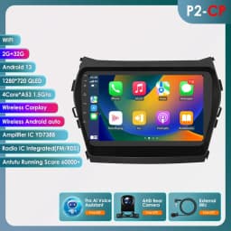 Car Android Radio Player for Hyundai IX45 Santa Fe ix 45 III XL 2013 - 2017 Autoradio Carplay Audio 2DIN Touch Screen Multimedia
