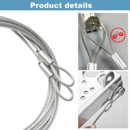 For Wayne Dalton TorqueMaster Garage Door Cable Pair 120"