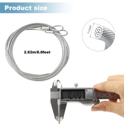 For Wayne Dalton TorqueMaster Garage Door Cable Pair 120"