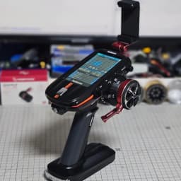 Radiolink RC8X 8CH 2.4G RC Transmitter with R8FG V2.1 Gyro Receiver, One Hand Control Accessory and Phone Holder for FPV Screen