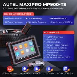 Autel MaxiPRO MP900TS MP900 TS OBD2 Diagnostic Scanner TPMS Programming Coding Tools 8 inch 40 Service