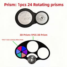 200W Moving Head Light Beam&Spot& Zoom 24 Rotating Prisms 14 Gobos 11Color Wheel &7 -Color Wheel 6 Discharge 3DLens Stage Lights