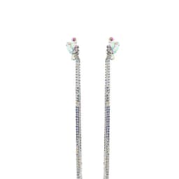Geometric Drape Earrings Women Hot Trend Luxury Designer Y2k Crystal Accessories Statement Jewelry High Quality Wedding Gift