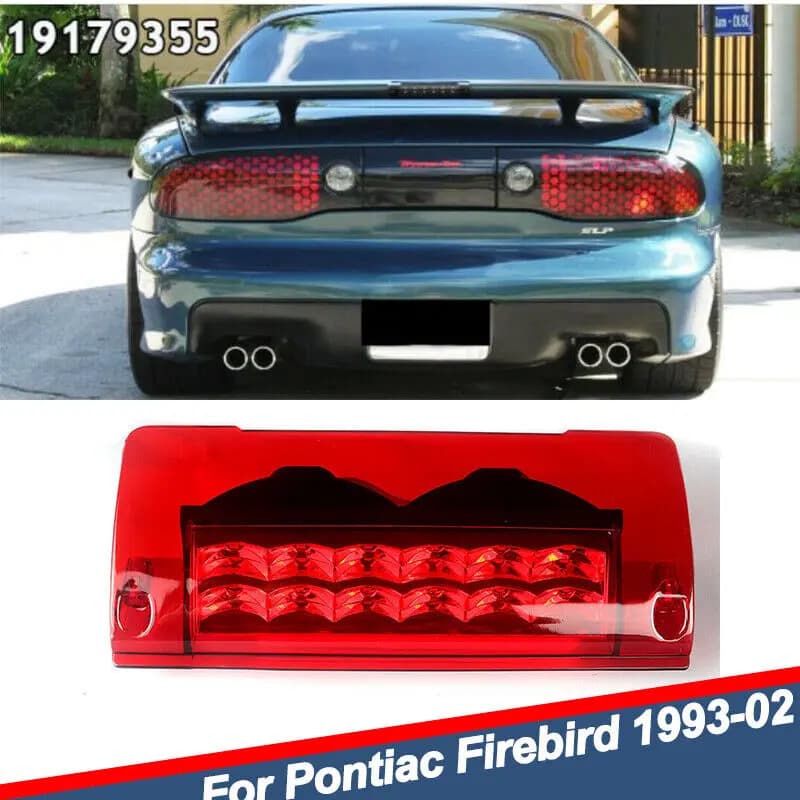 19179355 Red High Rise Spoiler 3rd Brake Lamp For 1993-2002 Pontiac Firebird/Transam