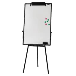 Whiteboard Stand Flip Chart Tripod Whiteboard 91 x 61 cm Height Adjustable Tripod Magnetic Whiteboard Dry Wipe