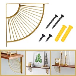 For Wood Boards With Screws Wear Resistan Triangular Shelf Bracket Decorative Kitchen Bookshelf Floating Shelf Bracket