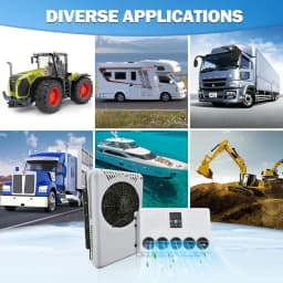 Treeligo Car Cooling 12V Air Conditioner 12000btu 24V Electrical Split Air AC Unit For RV Truck Tractors Van Motorhome Camper