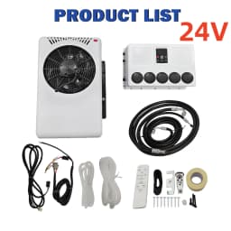 Treeligo Car Cooling 12V Air Conditioner 12000btu 24V Electrical Split Air AC Unit For RV Truck Tractors Van Motorhome Camper