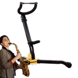 Saxophone Stand For Alto Sax Saxophone Holder Rack Adjustable Metal Triangle Base Saxophone Stand For Saxophone Lovers Kids