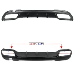 Rear Bumper Diffuser For Mercedes Benz E Class W212 Saloon with AMG Line 2014-2016 AMG E63 Style Gloss Black Accessories