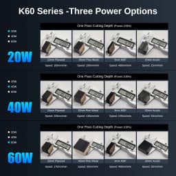 LASER TREE K60 Laser Module 60W Optical Power with Air Assist 12pcs Diodes TTL Module for CNC Engraver Cutting Wood Tools