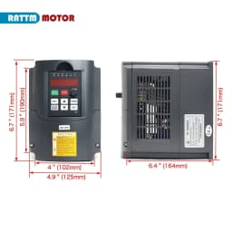 【EU Stock】CNC 2.2kw Water Cooling Spindle ER20 2200W 220V Water-Cooled Milling Spindle + 2.2KW HY VFD Inverter + Collets + Water