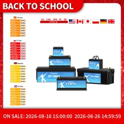 EU Stocks New LiFePO4 Deep Cycle Battery 12V 100Ah 120Ah 180Ah 300Ah Built-in Upgraded BMS For Golf Carts Marine Trolling Motor