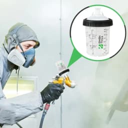Mixing Cup For Hvlp Paint Spray Car Painting Kit With Clear Scale Paint Tools & Equipment With 50 Cup & Lids System Spray Guns &