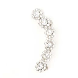 Stonefans Flower Ear Clip Jewellery Without Piercing Earrings for Women Sparkling Cuff Ear Elegant Fashion Wedding Jewelry Gifts
