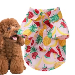 Fruit Dog Shirt Breathable Dog Apparel Pet Apparel Puppy Clothes Dog Apparel Fruit Print Puppy Outfit For Small Medium Dogs In