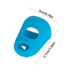 Silicone Finger Protectors 4PCS Soft Silicone Fingertip Grips Finger Sleeve Kalimba Thumb Picks Small Guitar Nails For Stringed