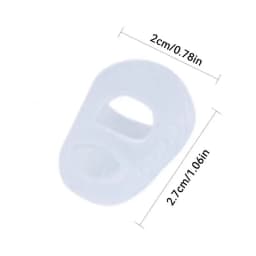 Silicone Finger Protectors 4PCS Soft Silicone Fingertip Grips Finger Sleeve Kalimba Thumb Picks Small Guitar Nails For Stringed