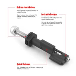 Mount Pins For Traction Board 4pcs Traction Board Recovery Board Lockable Pins For Car Vehicle Loading Safety Pins For