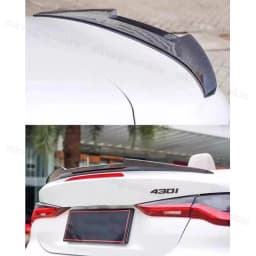 MAGICKIT Rear Trunk Spoiler Wing Lip Carbon Color For 2020-2024 BMW G23 M440i Convertible CAR Accessories