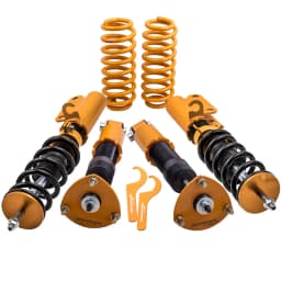 Air Shocks to Coil Spring Coilover Lowering Kit For BMW X5 E53 2000-2006 Strut Assembly Coilovers Shocks Springs For Adj. Height