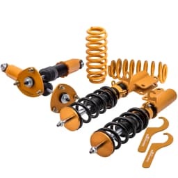 Air Shocks to Coil Spring Coilover Lowering Kit For BMW X5 E53 2000-2006 Strut Assembly Coilovers Shocks Springs For Adj. Height
