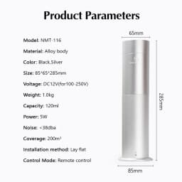 Nmaste Hotel Scent Diffuser 300m³ Room Coverage Area Electric Home Office Hotel Aroma Essential Oil Perfume Fragrance Diffuser