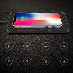 Cordless Cell Phone Charger For Car Cordless Fast Charging Pad For Auto Non-Slip Cell Phone Charger Pad Flat Charging Mat For