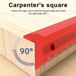 Woodworking Edge Ruler Aluminum Woodworking Pocket Ruler 12 Inch Precision V-shaped Edge Ruler Scribing Measuring Tools For