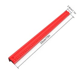 Woodworking Edge Ruler Aluminum Woodworking Pocket Ruler 12 Inch Precision V-shaped Edge Ruler Scribing Measuring Tools For