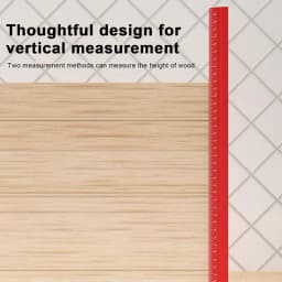 Woodworking Edge Ruler Aluminum Woodworking Pocket Ruler 12 Inch Precision V-shaped Edge Ruler Scribing Measuring Tools For