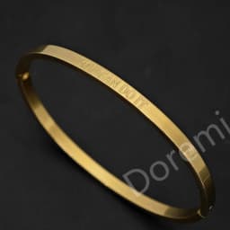 DOREMI Custom Letter Name Jewelry Bracelet Bangle Gift You Can Do It Dark Engrave Bangle 4mm Bangle Engrave Letters Bangle