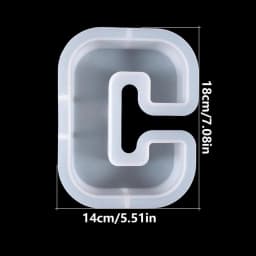 Resin Letter Molds Letter Candle Mold Baking Molds For DIYs Candle Chocolate Cake Plaster Home Decor Candle Making Supplies