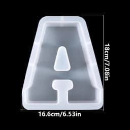 Resin Letter Molds Letter Candle Mold Baking Molds For DIYs Candle Chocolate Cake Plaster Home Decor Candle Making Supplies