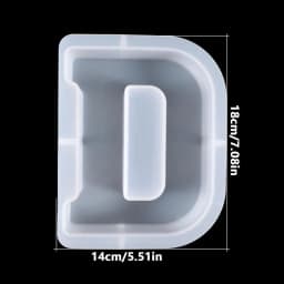 Resin Letter Molds Letter Candle Mold Baking Molds For DIYs Candle Chocolate Cake Plaster Home Decor Candle Making Supplies