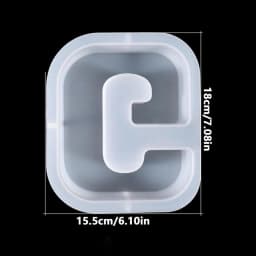 Resin Letter Molds Letter Candle Mold Baking Molds For DIYs Candle Chocolate Cake Plaster Home Decor Candle Making Supplies