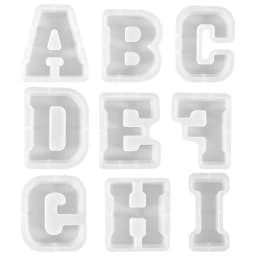 Resin Letter Molds Letter Candle Mold Baking Molds For DIYs Candle Chocolate Cake Plaster Home Decor Candle Making Supplies