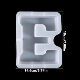 Resin Letter Molds Letter Candle Mold Baking Molds For DIYs Candle Chocolate Cake Plaster Home Decor Candle Making Supplies