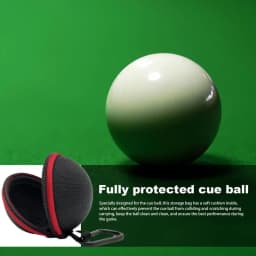 Cue Ball Case Holder Bag for Billiard Training Billiards Supplies Storage Bag Hard Cues Ball Case Billiard Ball Carrying Case